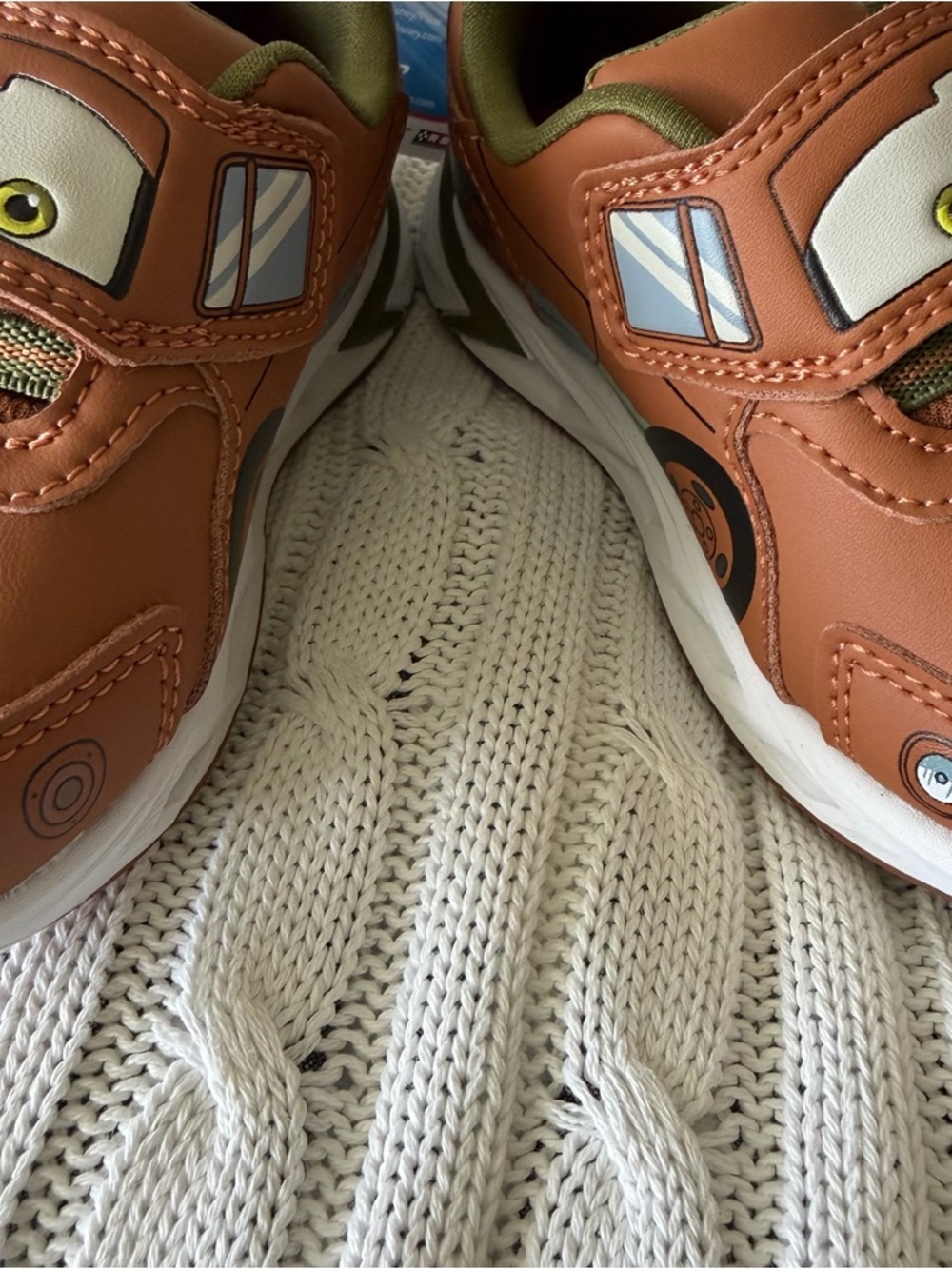 Disney Pixar Cars Tow Mater Sneakers 7 Toddler Boys Shoes Kachow 95 Race Ready - Picture 9 of 9